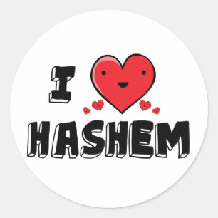 Adesivo Eu amo Hashem