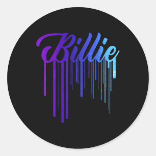 Adesivo Eu Amo Heart Billie Primeiro Nome Personalizado Gr