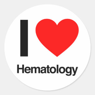 Adesivo eu amo hematologia