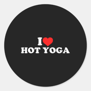 Adesivo Eu Amo Hot Yoga