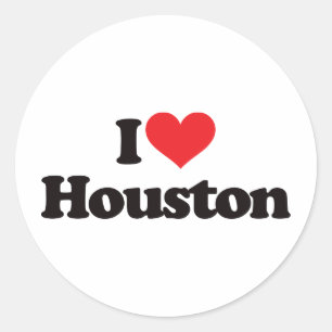 Adesivo Eu amo Houston