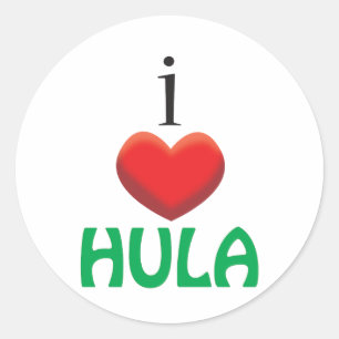 ADESIVO EU AMO HULA