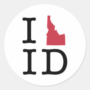 Adesivo Eu amo Idaho