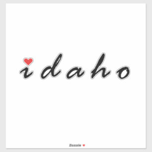 Adesivo Eu amo Idaho