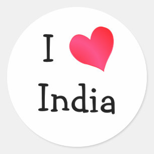 Adesivo Eu amo India