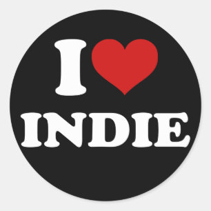 Adesivo Eu Amo Indie