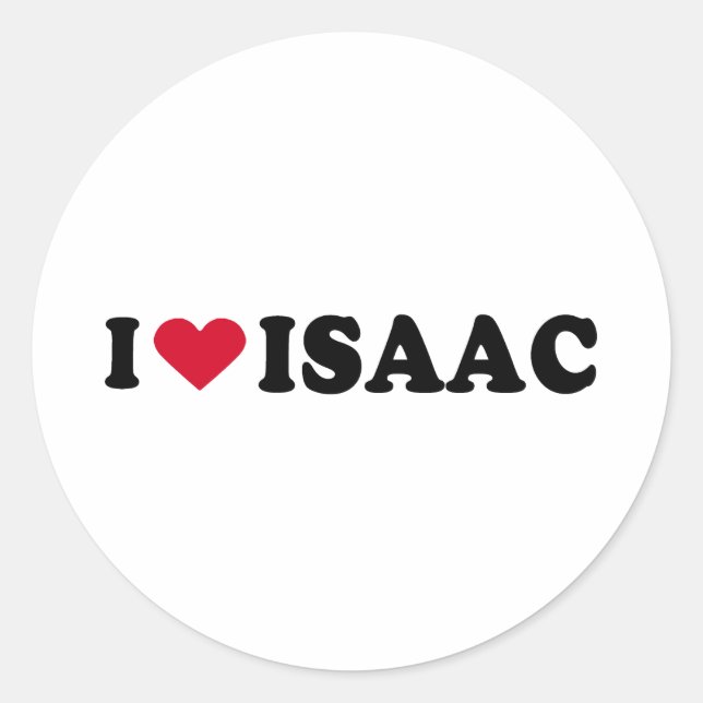 ADESIVO EU AMO ISAAC (Frente)