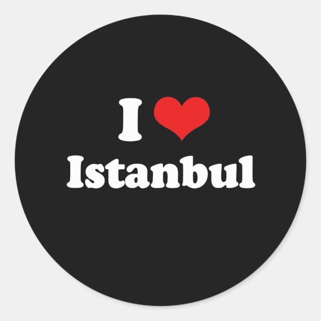 ADESIVO EU AMO ISTANBUL (Frente)