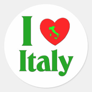 Adesivo Eu amo Italia