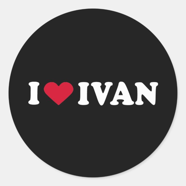 ADESIVO EU AMO IVAN (Frente)
