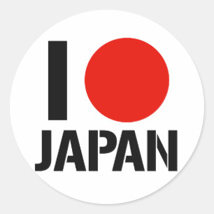 ADESIVO EU AMO JAPÃO