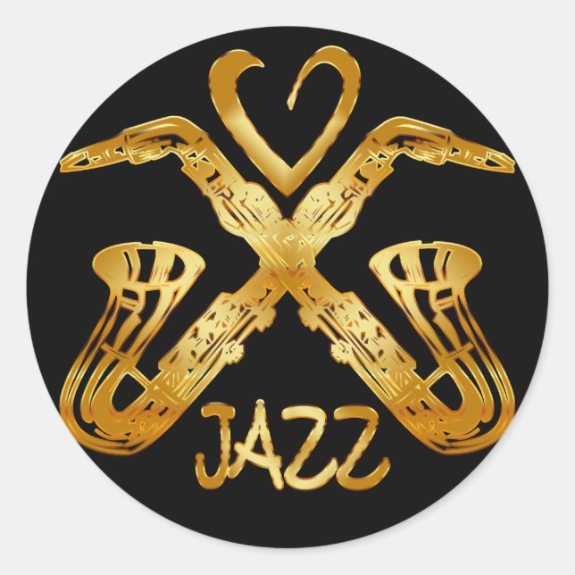 ADESIVO EU AMO JAZZ (Frente)