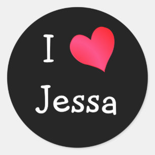 Adesivo Eu amo Jessa