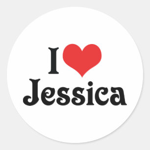 Adesivo Eu Amo Jessica