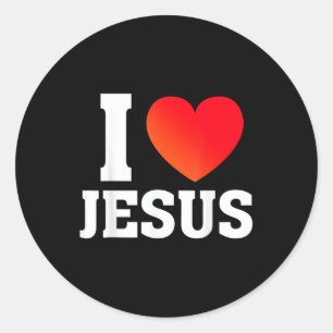 Adesivo Eu Amo Jesus