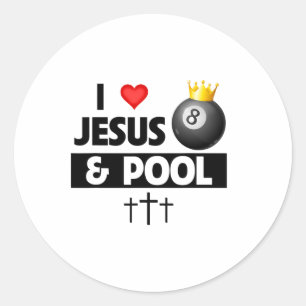 Adesivo Eu Amo Jesus E Piscina Pau 8 Ll Bolsas