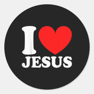 Adesivo Eu Amo Jesus Fofo Religioso Cristão Religioso