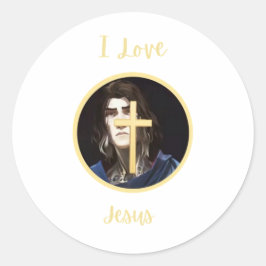 Adesivo Eu amo Jesus Sticker