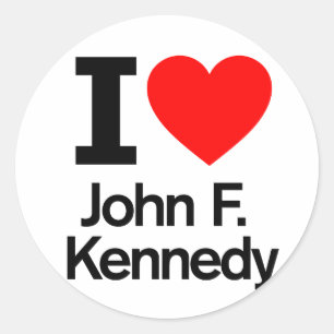 Adesivo Eu Amo John F. Kennedy