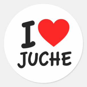 Adesivo Eu Amo Juche