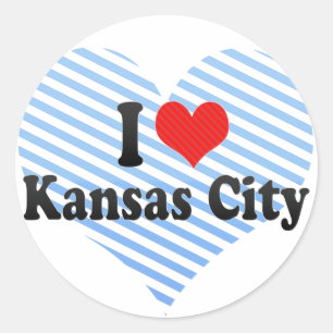 Adesivo Eu amo Kansas City
