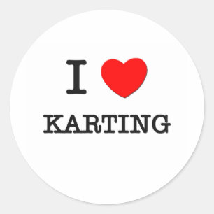 Adesivo Eu amo Karting