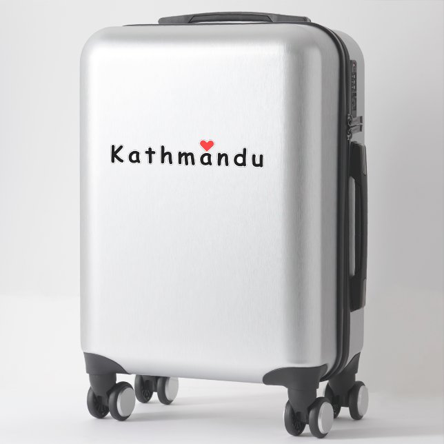 Adesivo Eu amo Katmandu Nepal (Mala)