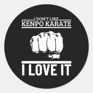 Adesivo Eu Amo Kenpo Caratê Engraçado Orgulhoso Kenpo Amer