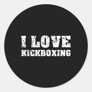 Adesivo Eu Amo Kickboxing Academia Fitness Para Homens Mul