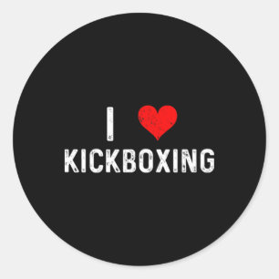 Adesivo Eu Amo Kickboxing - Heart Kickboxers Artes Marciai