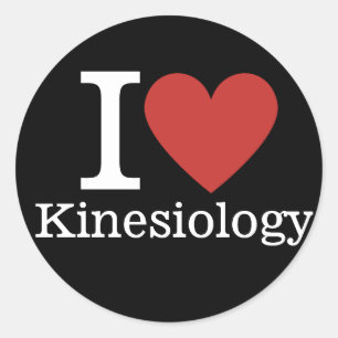 Adesivo Eu ❤️ Amo Kinesiologia para Estudantes/Faculdade