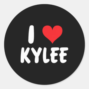 Adesivo Eu Amo Kylee - Coração - Nome 