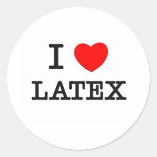 Adesivo Eu amo látex