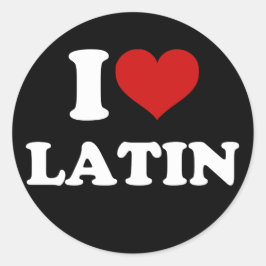 Adesivo Eu amo latim
