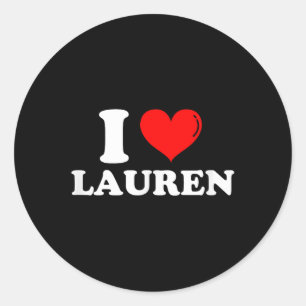 Adesivo Eu Amo Lauren I Heart Lauren Nome Lauren Jok