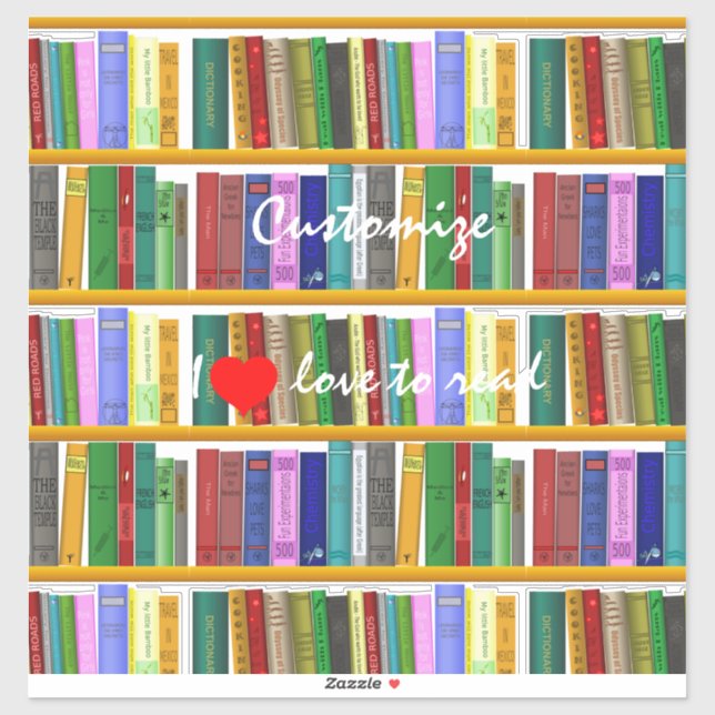 Adesivo Eu amo ler livros Thunder_Cove (Folha)