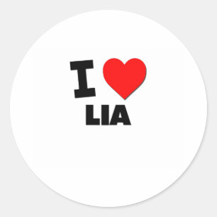 Adesivo Eu amo Lia