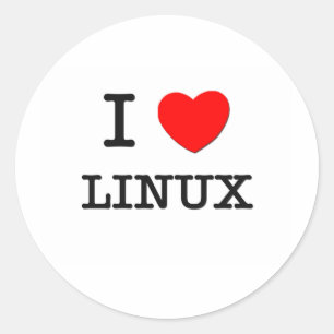 ADESIVO EU AMO LINUX