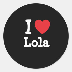 Adesivo Eu amo Lola Heart-Shirt