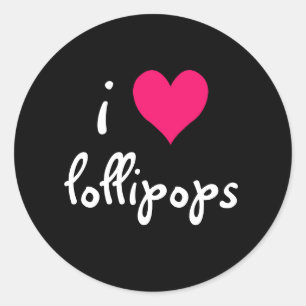 Adesivo Eu Amo Lollipops