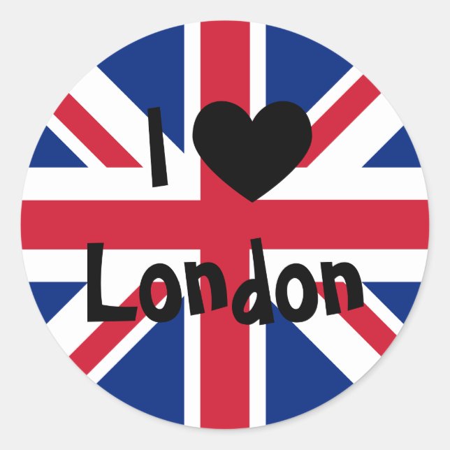 Adesivo Eu amo Londres (Frente)