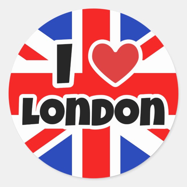 Adesivo Eu amo Londres (Frente)