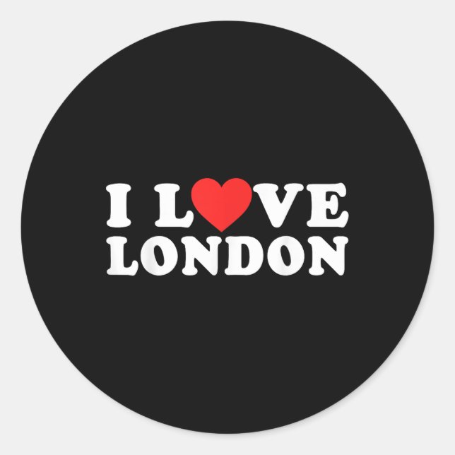 Adesivo Eu amo Londres (Frente)