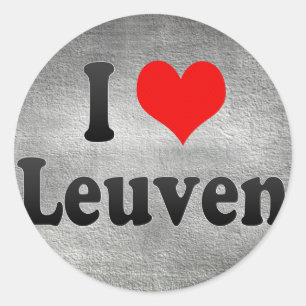 Adesivo Eu amo Lovaina, Bélgica