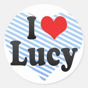 Adesivo Eu amo Lucy