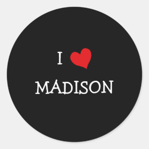 Adesivo Eu amo MADISON
