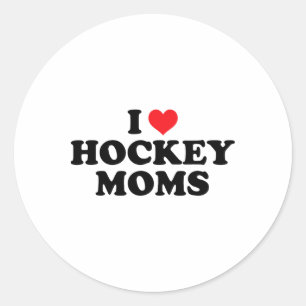 Adesivo Eu Amo Mães de Hockey Design Divertido (1) 