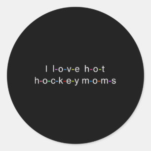 Adesivo Eu Amo Mães de Hockey Quentes