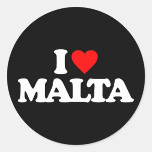 ADESIVO EU AMO MALTA