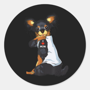 Adesivo Eu Amo Mamãe Tatto Rusky Toy Mamãe Cachorro Sobrem